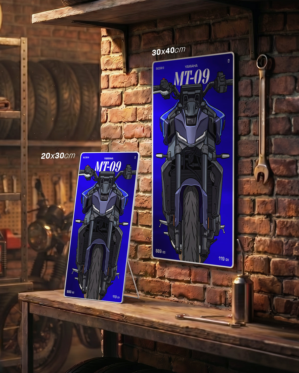Targa "Cartoon" Yamaha Mt 09 [2024+]