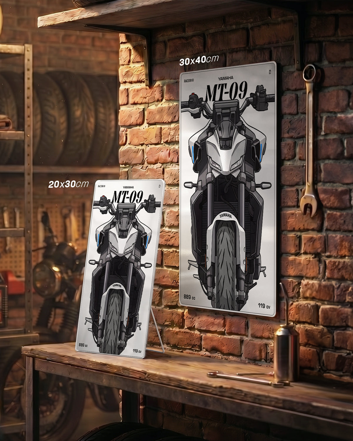 Targa "Cartoon" Yamaha Mt 09 [2024+]