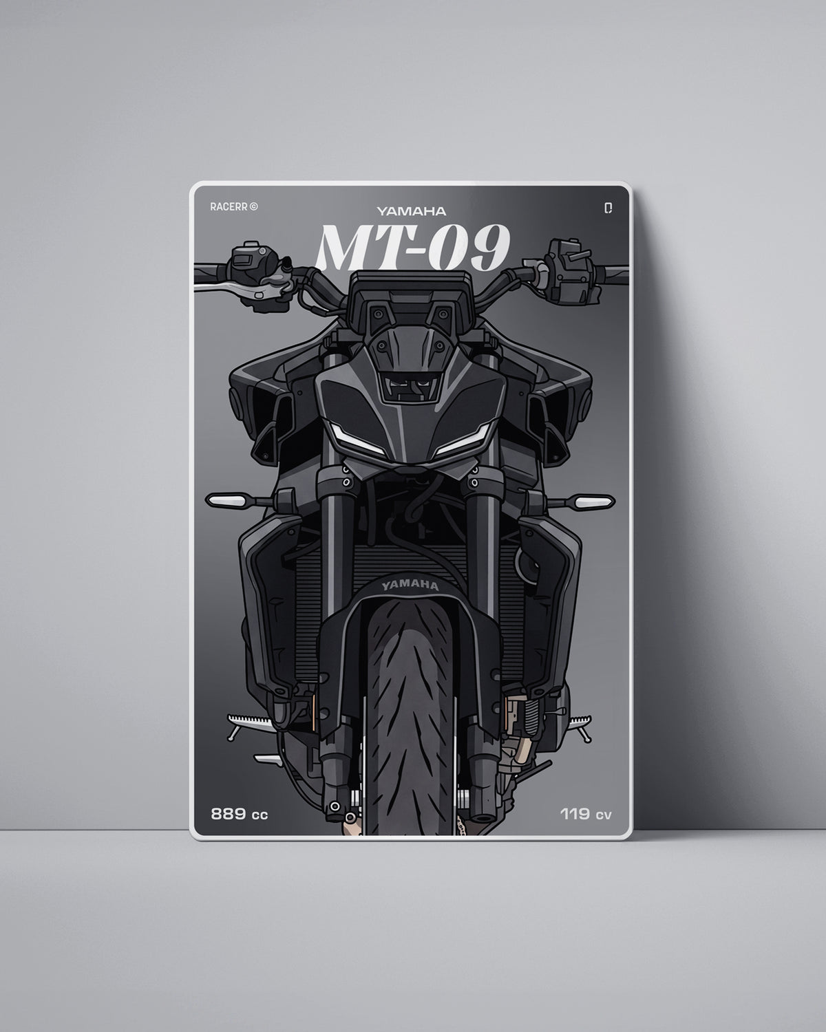 Targa "Cartoon" Yamaha Mt 09 [2024+]