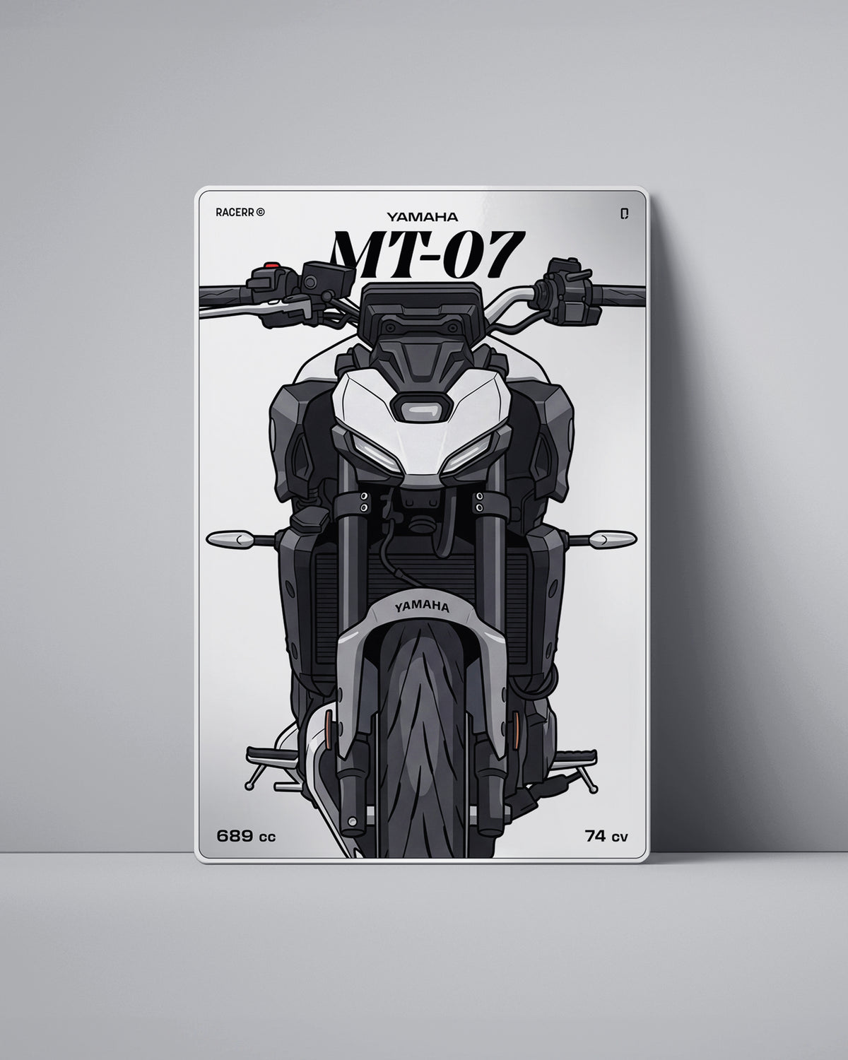 Targa "Cartoon" Yamaha Mt 07 [2024+]