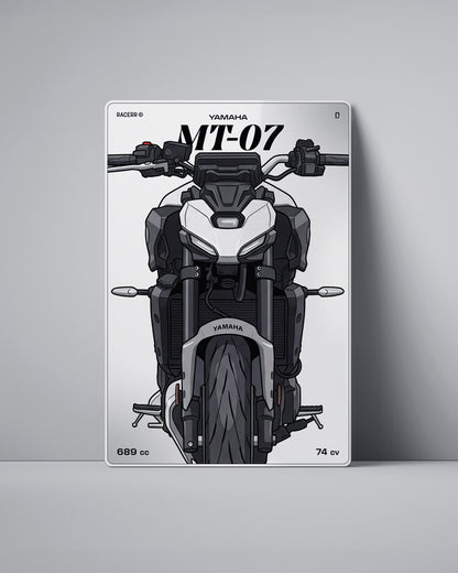 Targa "Cartoon" Yamaha Mt 07 [2024+]