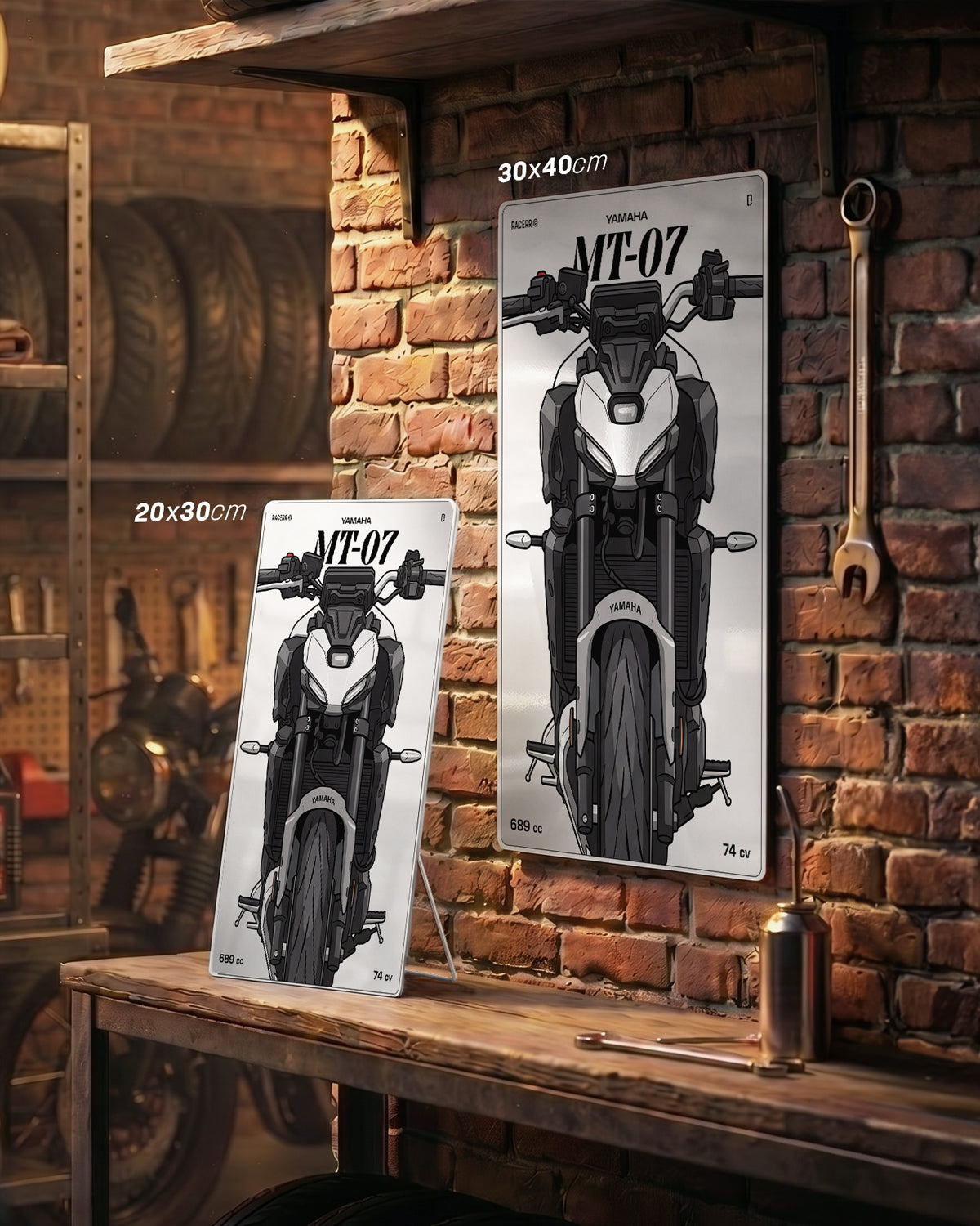 Targa "Cartoon" Yamaha Mt 07 [2024+]