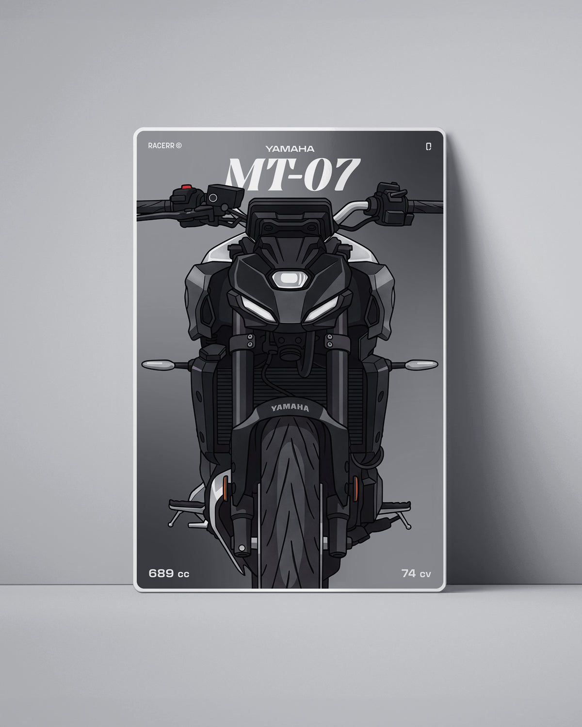 Targa "Cartoon" Yamaha Mt 07 [2024+]