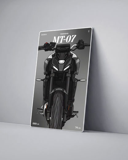 Targa "Cartoon" Yamaha Mt 07 [2024+]
