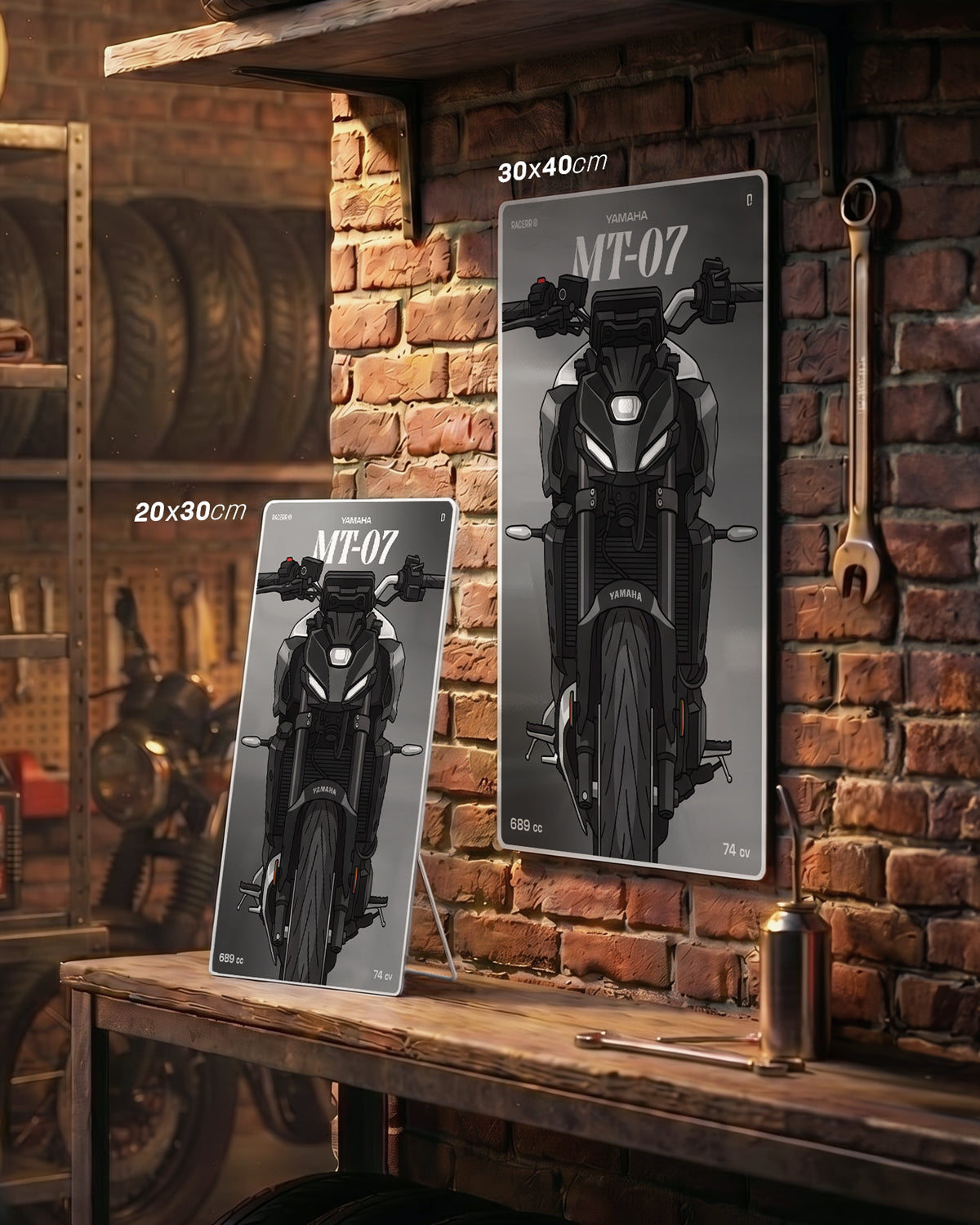 Targa "Cartoon" Yamaha Mt 07 [2024+]